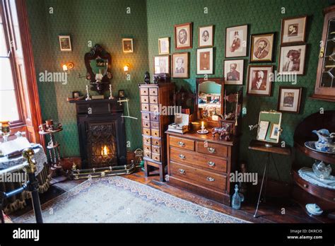 England, London, 221B Baker Street, Sherlock, Holmes, Museum, Room Displaying Sherlock Holmes ...