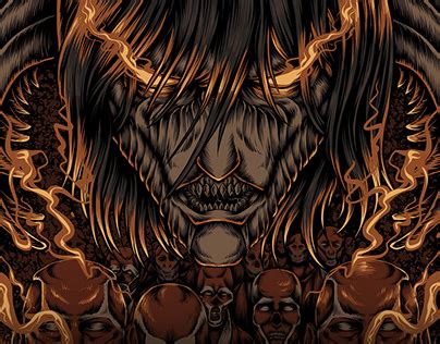 Attack on Titan Rumbling Eren Founding Titan | Behance