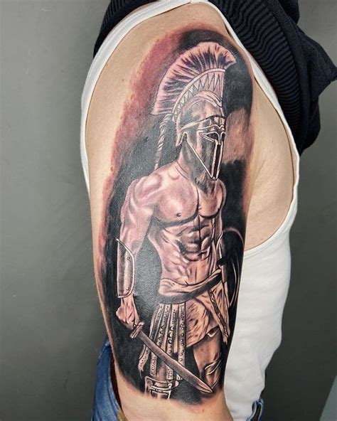 101 Amazing Spartan Tattoo Designs You Need To See! | Gladiator tattoo, Spartan tattoo, Greek ...