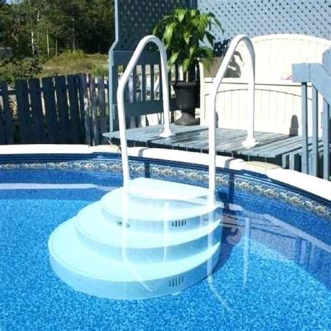 Diy Walk In Steps For Above Ground Pool / 2021 Doughboy COMBO RECESSED Pool with or without ...