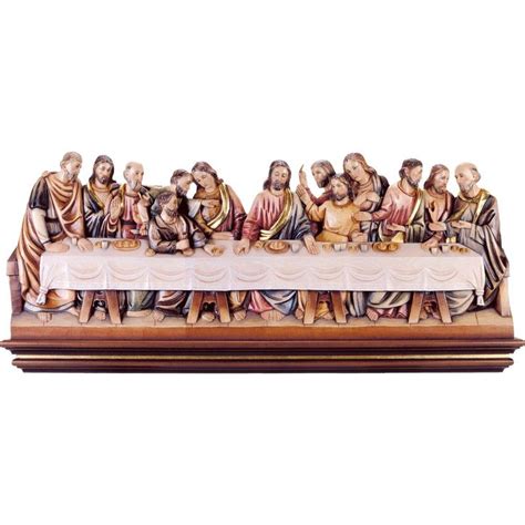 Leonardo Style Last Supper Sculpture - 21" | Last supper, Sculpture, Wooden statues