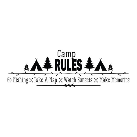 Camp Rules Wall Quotes™ Decal | WallQuotes.com