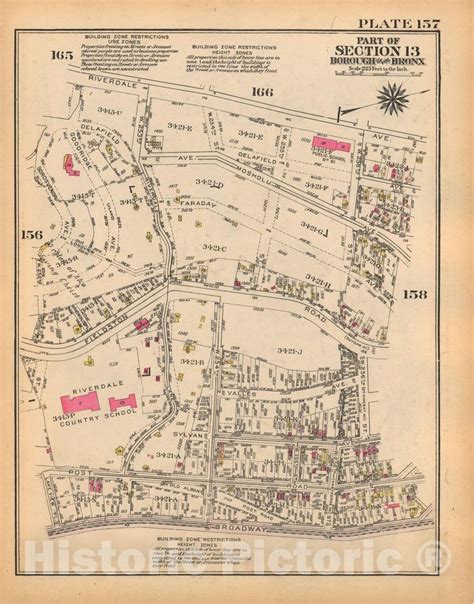 Historic Map : Borough of The Bronx, Sections 9-13, The Bronx 1928 ...