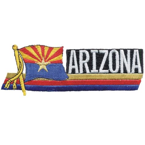 Arizona Flag Patch AZ Badge Copper Star 4.75 iron - Etsy