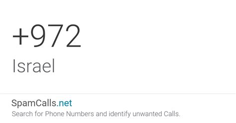 Country Code +972: Phone Calls from Israel