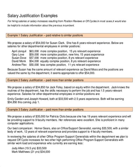 FREE 6+ Sample Salary Proposal Letter Templates in PDF | MS Word