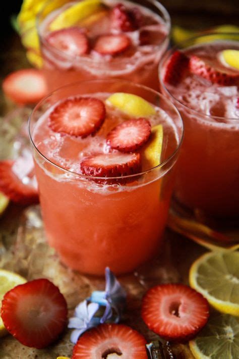 Strawberry Vodka Lemonade from HeatherChristo.com in 2020 | Vodka strawberry lemonade, Punch ...