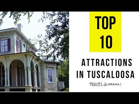 Top 10. Best Tourist Attractions in Tuscaloosa, Alabama - YouTube