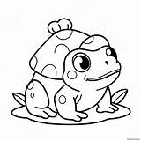 Cute Cartoon Toad Coloring Page 332 267 sketch template