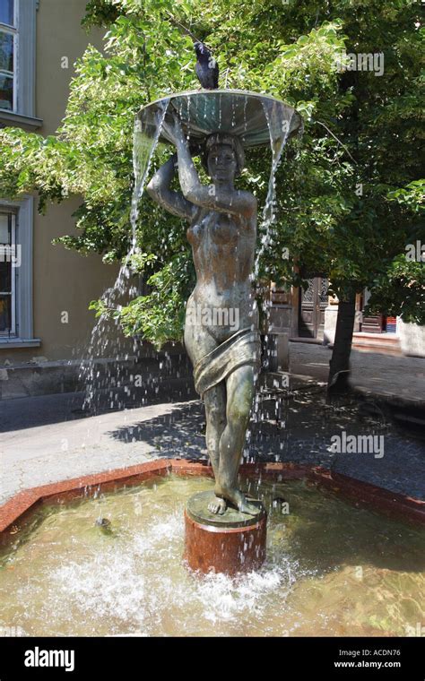 Budapest Fountain Tarnok utca in Buda Castle district Budapest Stock ...