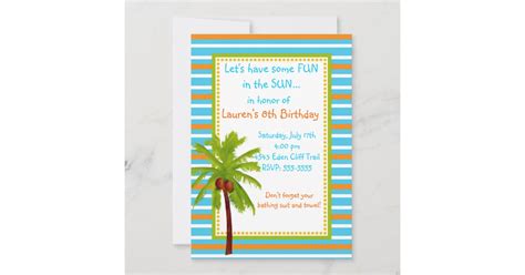 Luau Birthday Invitations | Zazzle