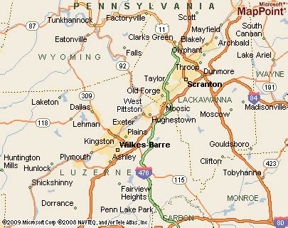 West Pittston, Pennsylvania Area Map & More