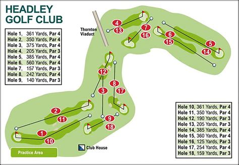 Course Map – Headley Golf Club and Venue