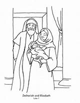 Mary And Elizabeth Coloring Page Sketch sketch template