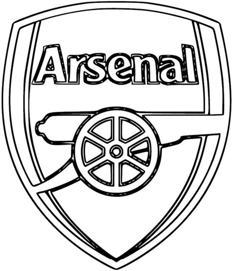 Coloriage La grande équipe D'Arsenal dessin gratuit à imprimer