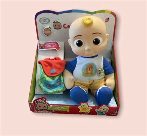 NEW!! Cocomelon JJ Musical Back to School Plush Doll with Mini Backpack For JJ | #4579141235