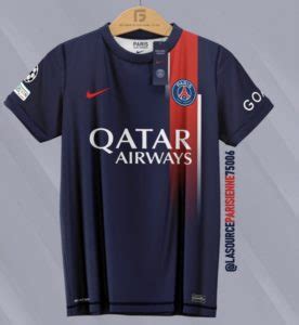 "La Source Parisienne" dévoile un aperçu du futur maillot domicile du Paris Saint-Germain pour ...