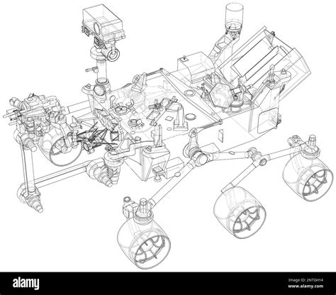 Mars Rover. 3d illustration Stock Photo - Alamy