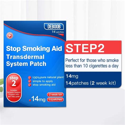 Stop Smoking Patches Step 2 14mg - Delivered 24 Hours Transdermal ...