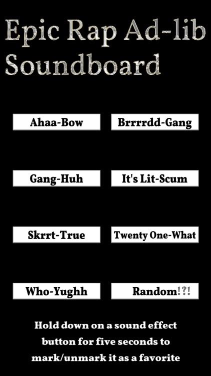 Epic Rap Ad-libs Soundboard by Avrin Ross