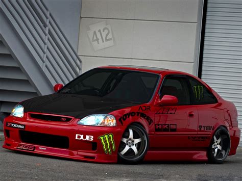 Honda Civic 2000 Modified HD Wallpaper | Honda civic si, Honda civic ...