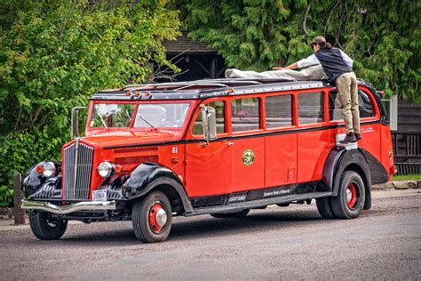 Glacier NP's Famous Red Tour Bus by Bill Boehm / 500px