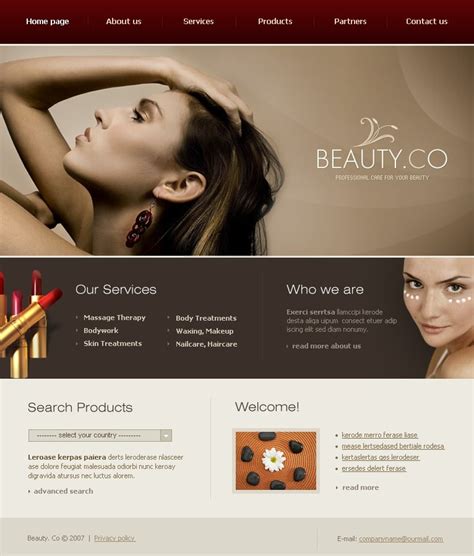 Beauty Website Template