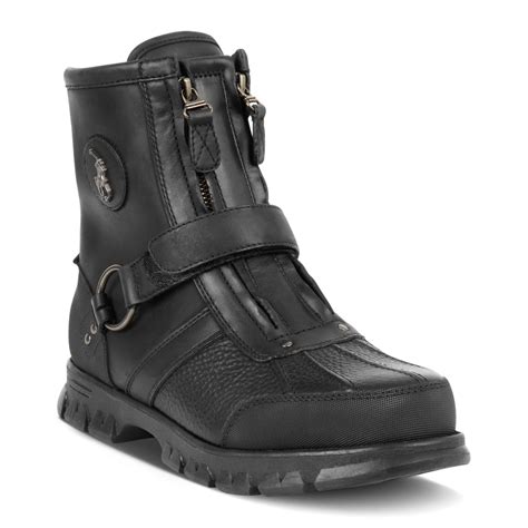 Lyst - Ralph Lauren Polo Conquest Iii High Boots in Black for Men