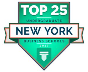 Top 25 Undergraduate Business Schools in New York 2017