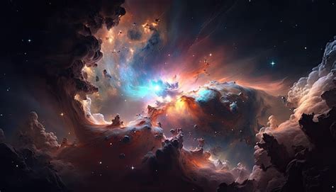 Premium Photo | Stunning realistic wallpaper of a nebula deep space ...