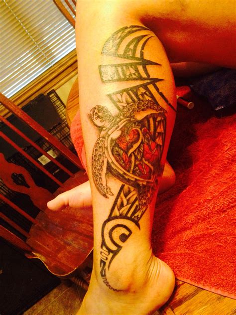 Tribal and turtle: aumakua tattoo by: talibom | Polynesian tattoo, Tattoos, Polynesian