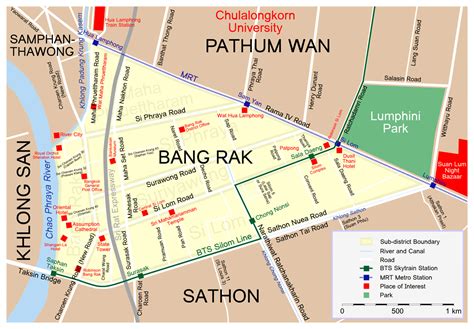 Map Bang Rak - Mapsof.Net