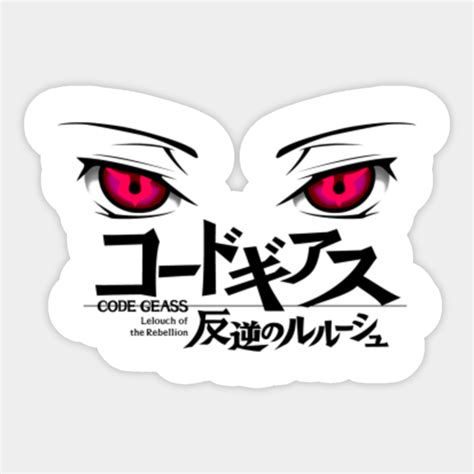 Code Geass Eyes - Code Geass - Sticker | TeePublic