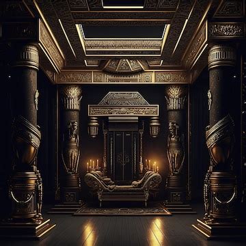 Premium Photo | Ancient Egypt The interior of the room in the ancient Egyptian style 3D illustration