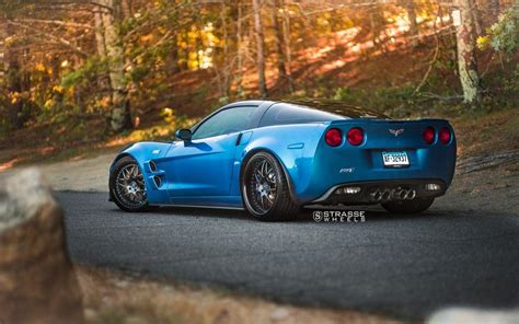 Chevrolet Corvette C6 ZR1 Blue Strasse SV8 Signature Wheel | Wheel Front