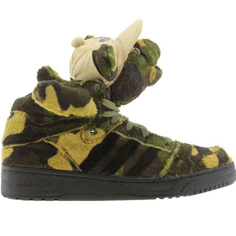 Adidas Jeremy Scott Camo Bear Sneakers – NoveltyStreet