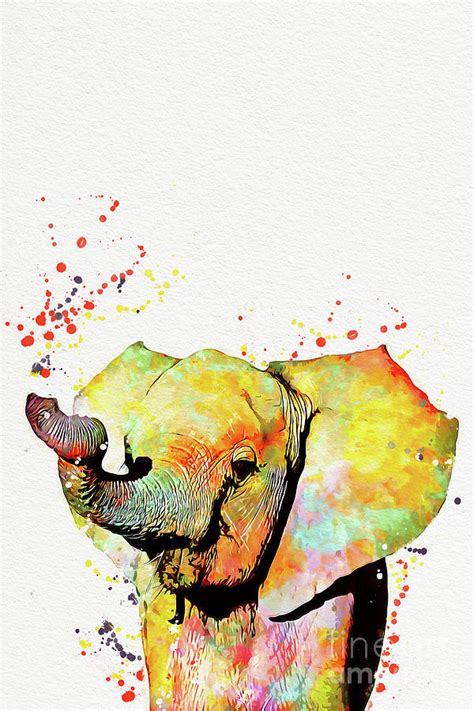 Funny Elephant Painting Digital Art by Nikolay Radkov - Pixels