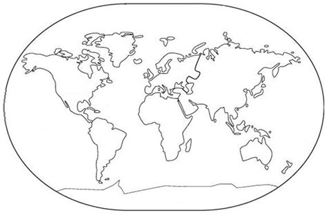 Mapasmundi continentes para colorear e imprimir | World map coloring page, Free printable world ...