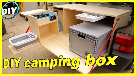 How to Make a DIY Camping Box - YouTube