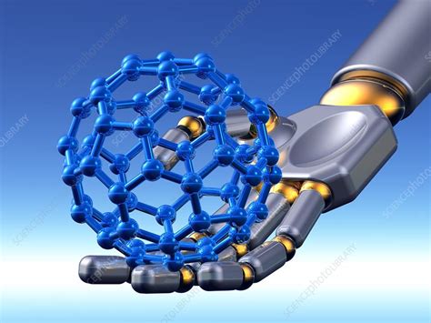 Buckyball molecule, artwork - Stock Image - C001/3761 - Science Photo Library