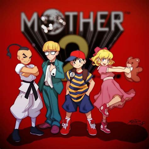 Bein' Frandz~ #Ness #Paula #Jeff #Poo #Earthbound #Mother2 #Nintendo ...