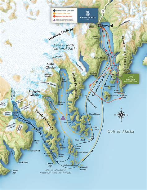 Kenai Fjords National Park Map - Maping Resources