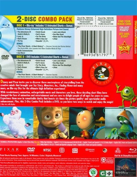 Pixar Short Films Collection: Volume 1 (Blu-ray + DVD) (Blu-ray 2007) | DVD Empire