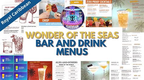 Wonder of the Seas Bar and Drink Menus · Prof. Cruise, Ship Tour ...