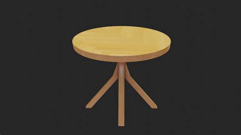 3D Round Dining Table - TurboSquid 2174750