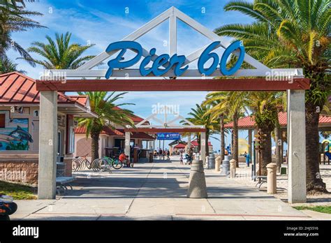 Entrance to Pier 60 at Clearwater Beach - Clearwater, Florida, USA Stock Photo - Alamy