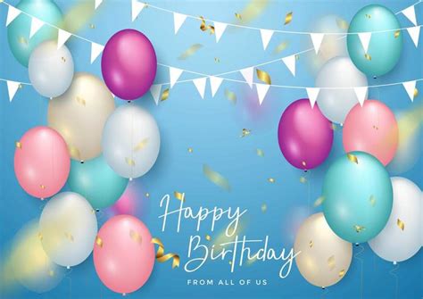 Happy Birthday celebration typography design for greeting card 690867 Vector Art at Vecteezy