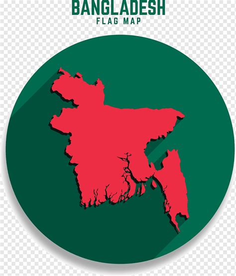 Artistic design on bangladesh flag and map flat red green circle sketch, png | PNGWing