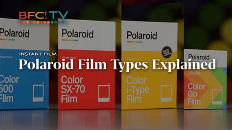 Polaroid Film Types Explained - Understanding the differences, i-type film