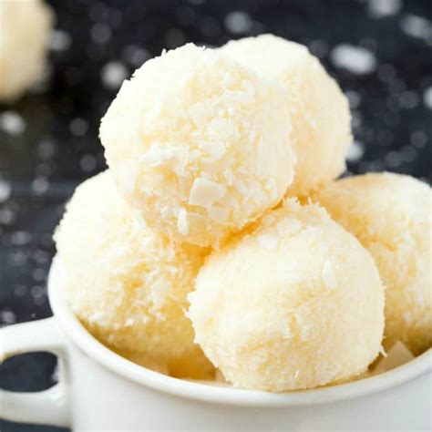 No Bake Coconut Balls- Just 4 Ingredients! - The Big Man's World